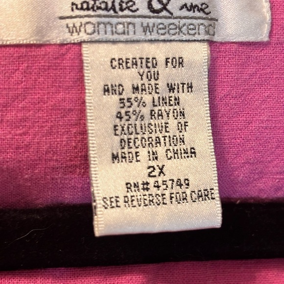 Vintage Stylish Black Button-Down Shirt with Pink and Green Accents - Picture 7 of 7